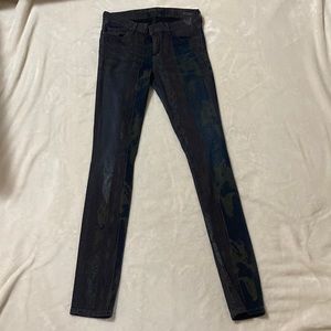 Citizens of Humanity Avedon Low Rise Aztec Purple Green Skinny Jeans